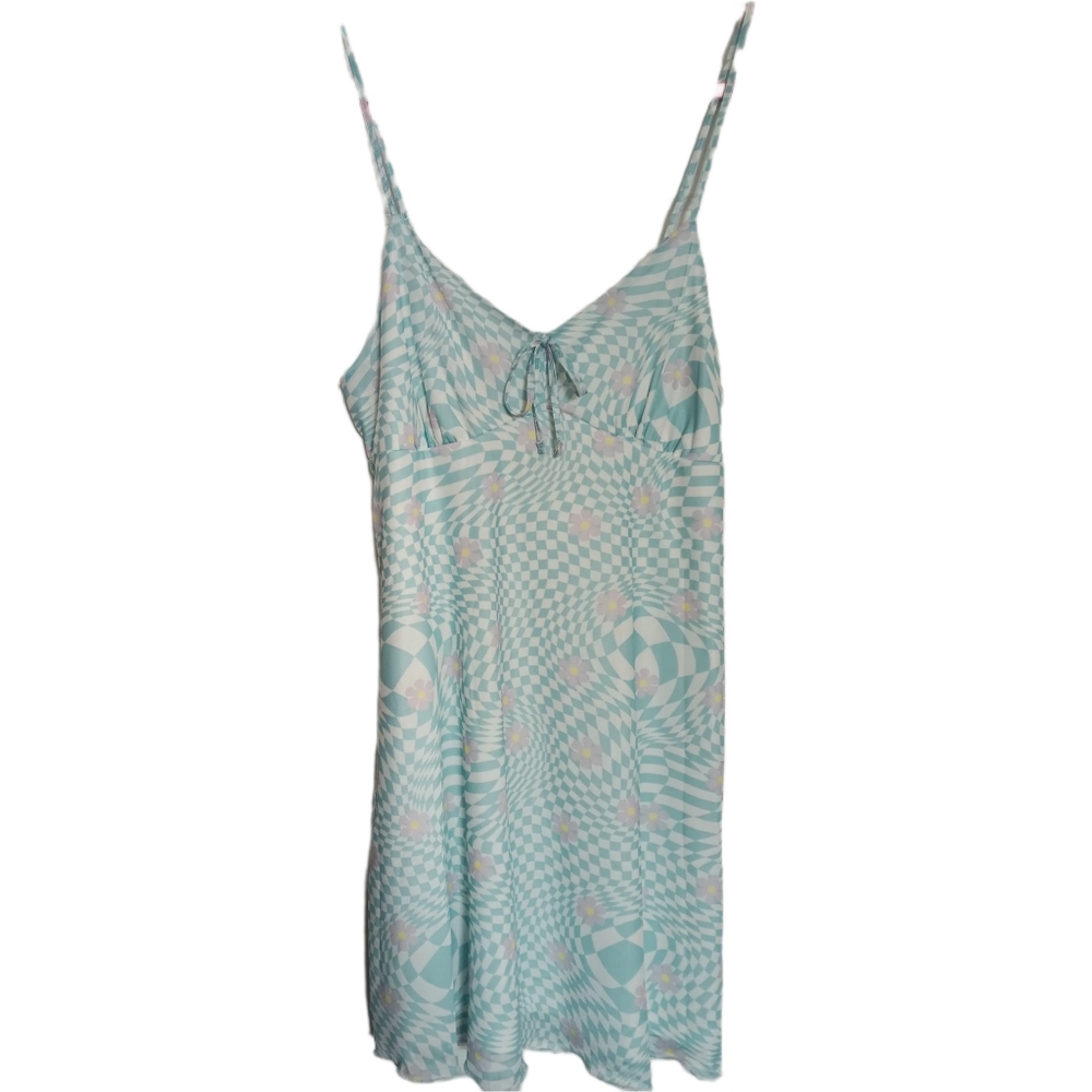 Rue21 Checkered Daisy Slip Dress